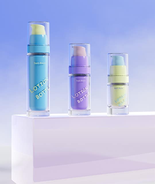 Eco-friendly glass bottle with vacuum PP liner for sustainable skincare packaging